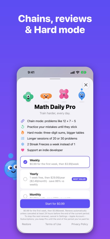 Math Daily Pro plans